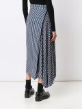 checked wrap skirt