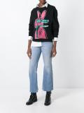 glitch bunny print sweatshirt