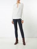 pinstripe skinny cropped trousers