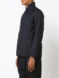 pinstripe shirt jacket