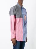 panelled pattern shirt