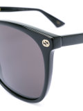 oversize gradient round sunglasses