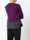 colour block knitted top