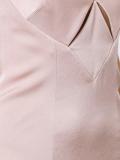 cut-off detailing long dress