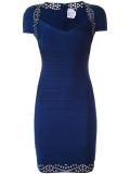 studded fitted dress
