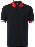 tipped cuff polo shirt