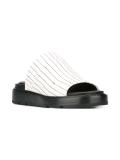 striped slider sandals 