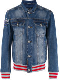 embellished number back jacket