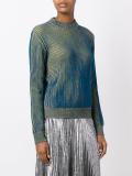 ribbed faded effect jumper