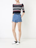 front pleat shorts