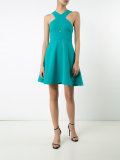 flared trim dress