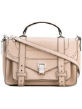 contrast stitch satchel