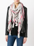 tassel trim scarf