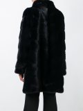 ribbed button down coat
