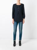 button placket blouse