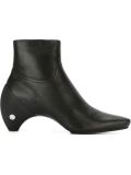 curved heel ankle boot