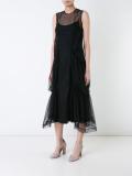 sheer flared dress