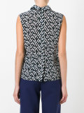geometric print shirt