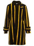 striped shearling coat