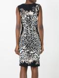 leopard print fitted dress