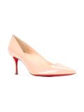 low heel pointed toe pumps