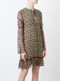 floral print chiffon dress