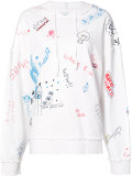 multi-print hoodie