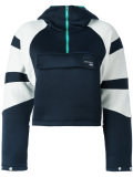 contrast hoodie 
