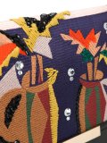 embroidered fold-over clutch