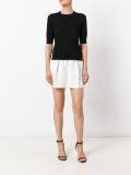 ribbed trim top 