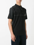 contrast polo shirt