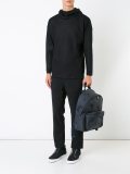 woven style pullover hoodie