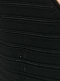 ribbed detail fitted dress 