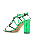 snakeskin effect sandals 