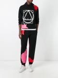 abstract glyph icon print hoodie