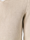 high neck slim-fit jumper