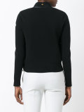 padded front tie collar jacket