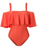 ruffled swimsuit