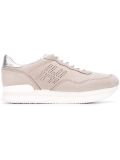 perforated logo sneakers