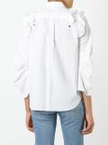 ruffled studded shirt