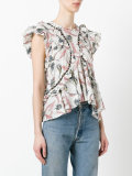 ruffled blouse