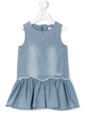 flared denim dress