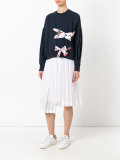 lace detail sweatshirt 