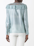 lace panel blouse