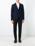 slim-fit deconstructed blazer