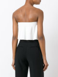 strapless flounce top 