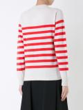 striped crew neck jumper