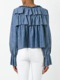 tiered ruffled blouse
