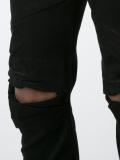 distressed panelled trousers 