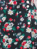 floral print envelope skirt